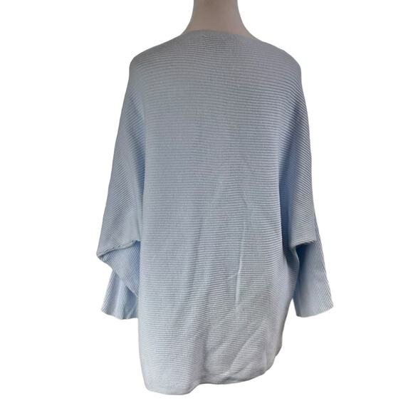 CeCe Dolman Sleeve Boat Neck Sweater Blue Size Large - Picture 5 of 7
